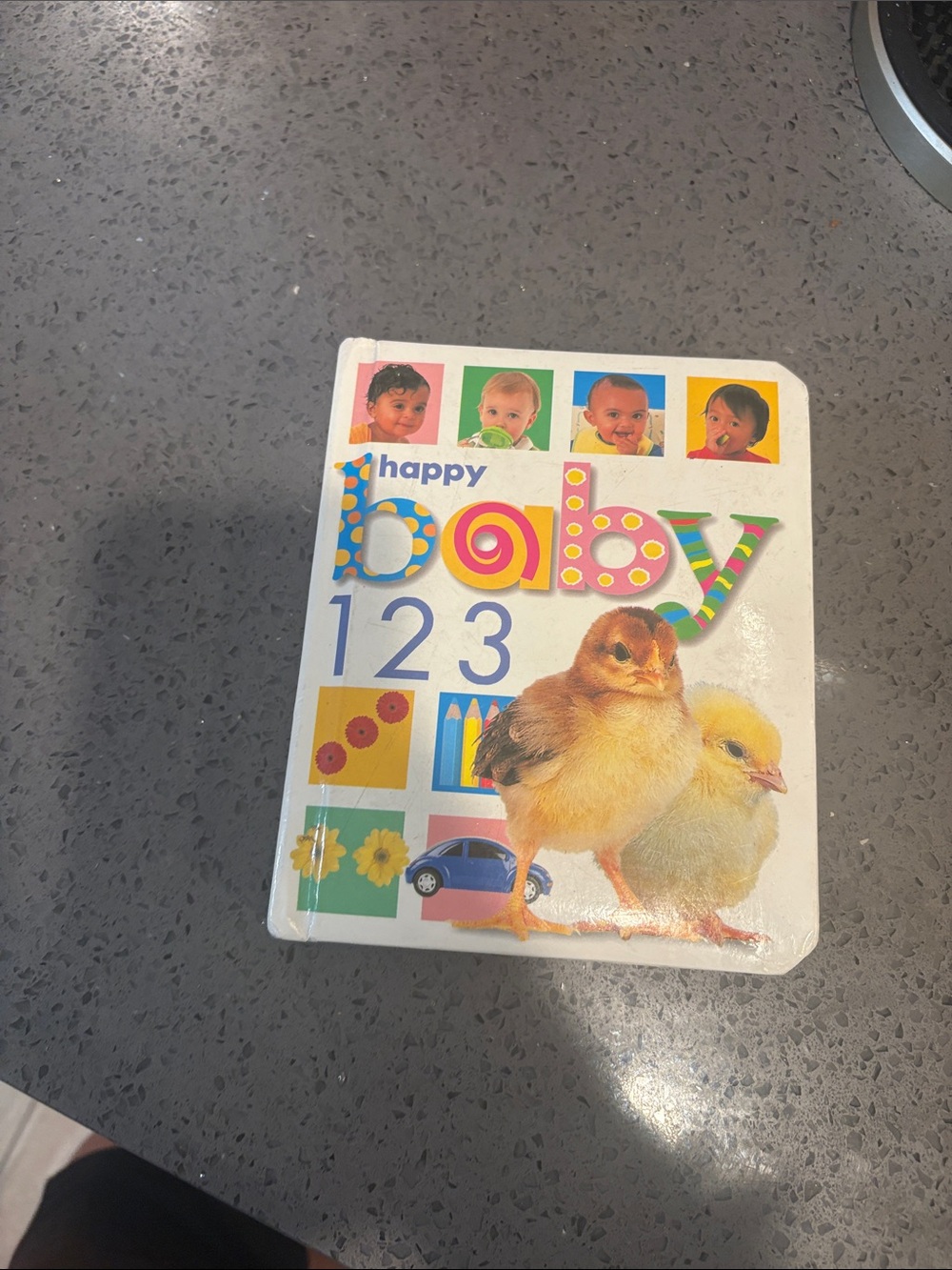 Baby 123 Board Book - White/Yellow